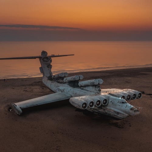 дагестан пейзажный фотограф сергей крылов рассвет каспийское море экраноплан лунь каспийский монстр